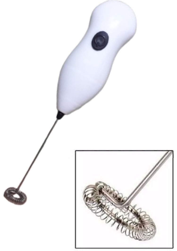Pilli Mini Mixer Kahve Süt Köpürtücü Karıştırıcı Cappuccino Mixer