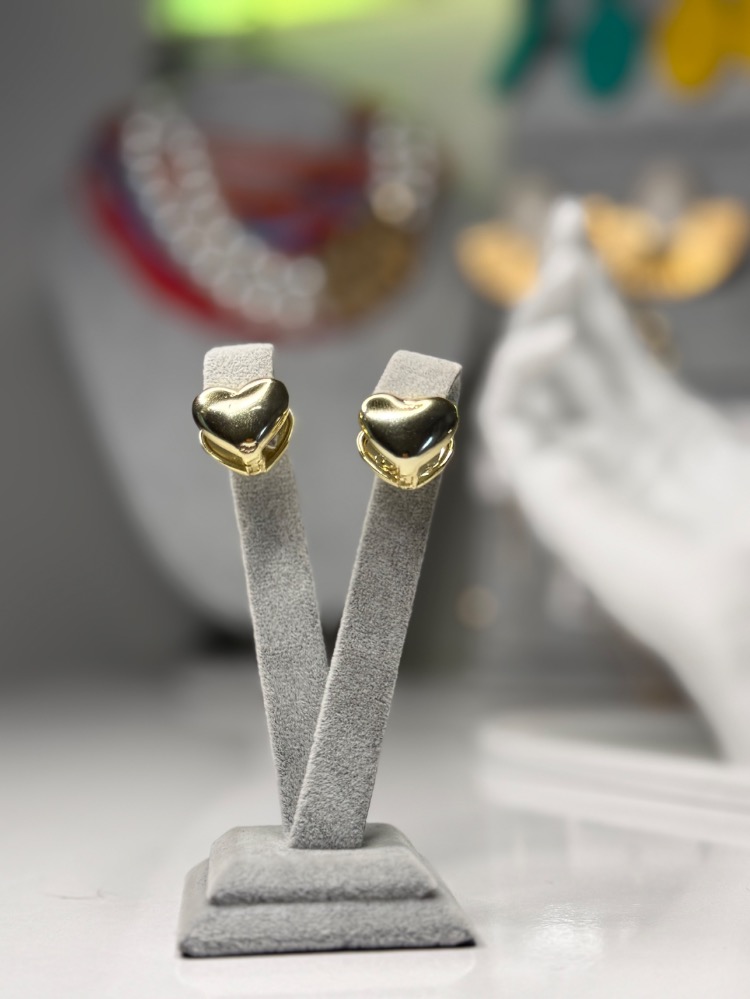 Tabir Gold Küpe Kalp