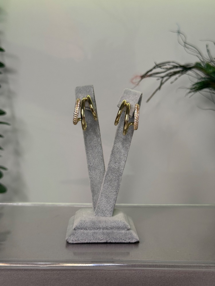 Tabir Gold  Küpe Seti