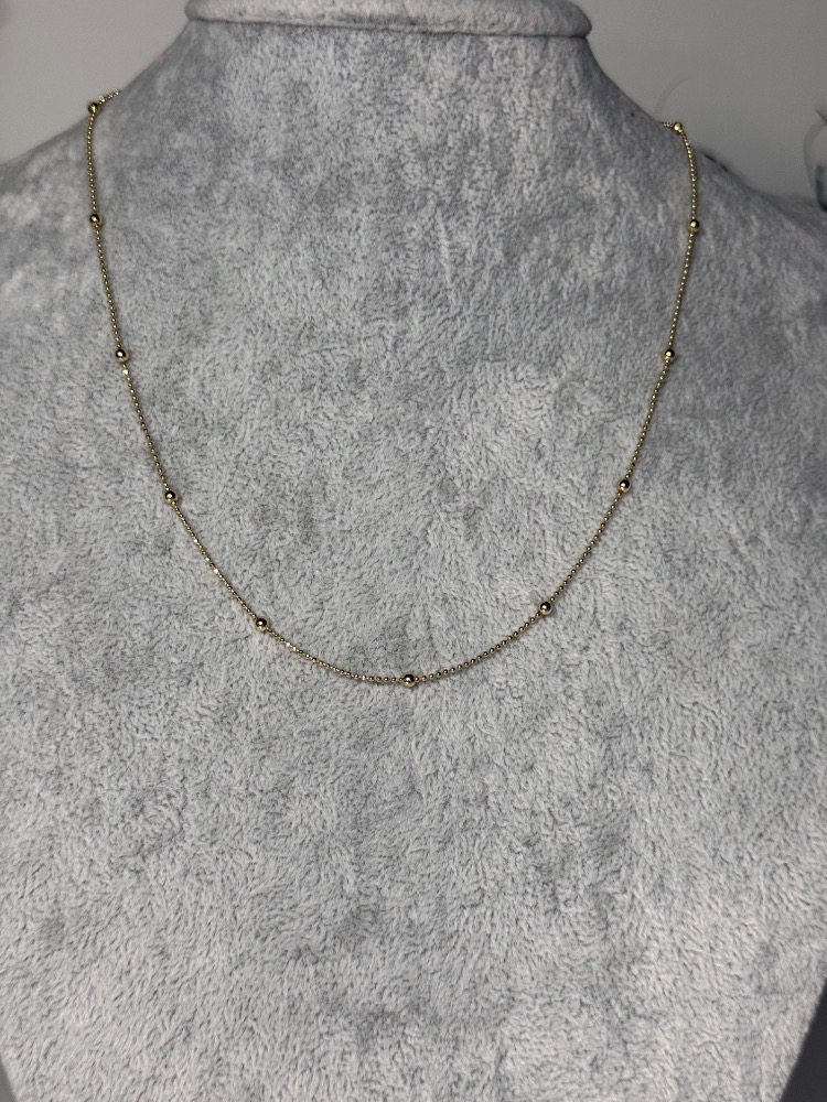 Tabir Gold Boncuk Zincir