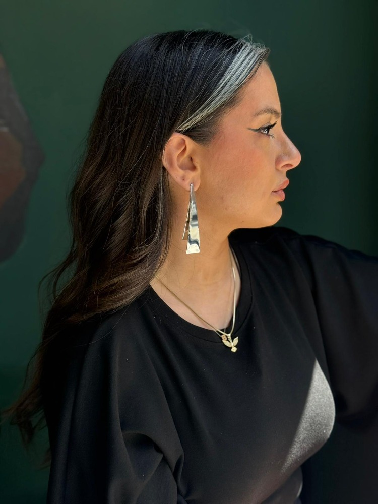 Tabir Gümüş Küpe