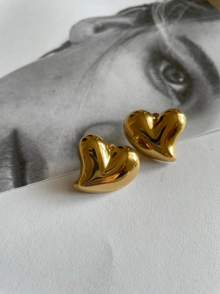HEART ÇELİK KÜPE