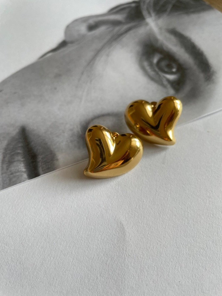 HEART ÇELİK KÜPE