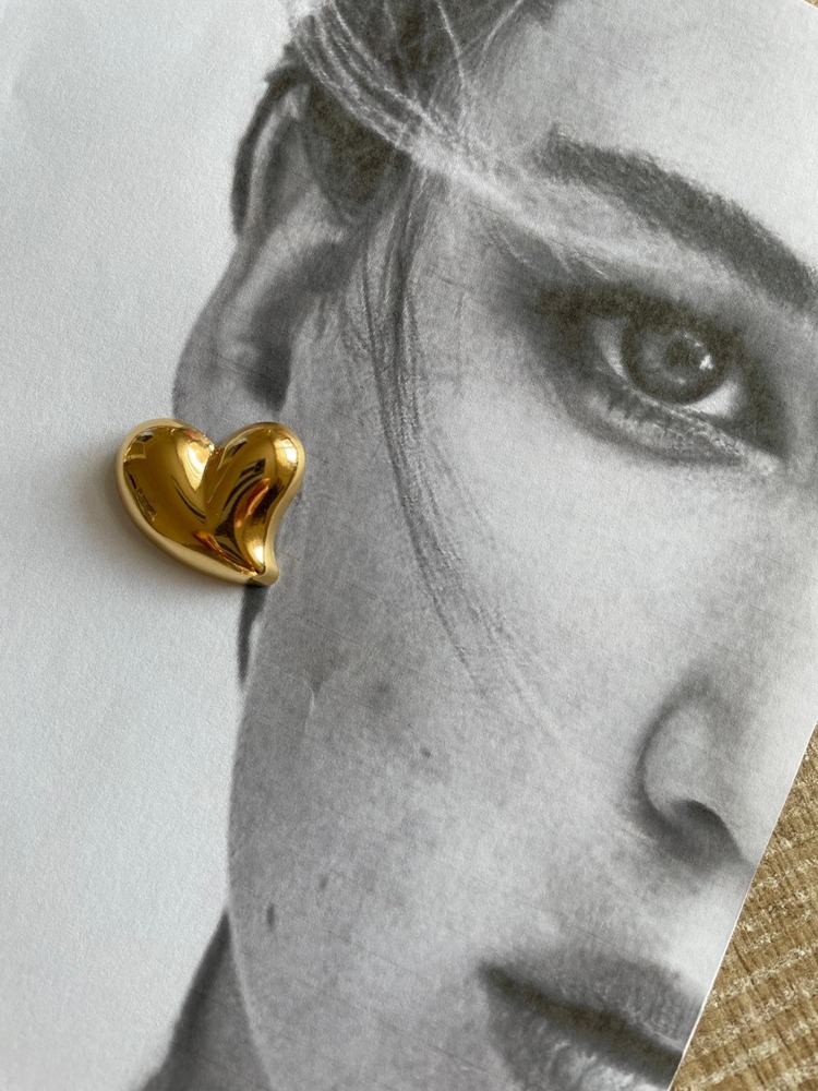 HEART ÇELİK KÜPE
