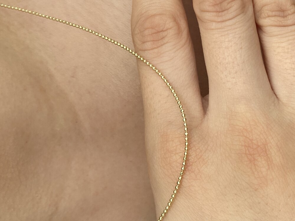 Mini boncuk detay kolye | 14K Xuping