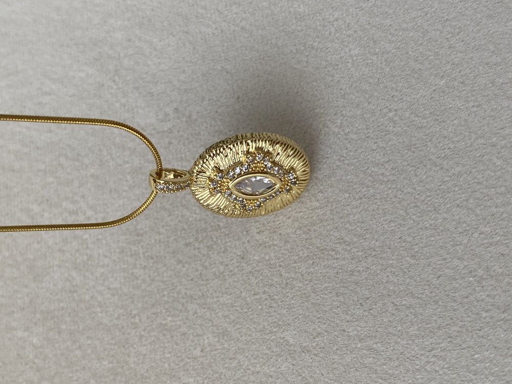 Cat Eyes Vintage Kolye| Çelik