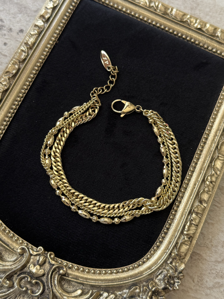 Üçlü Görünüm Bileklik | 14k xuping