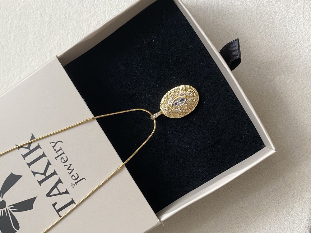 Cat Eyes Vintage Kolye| Çelik