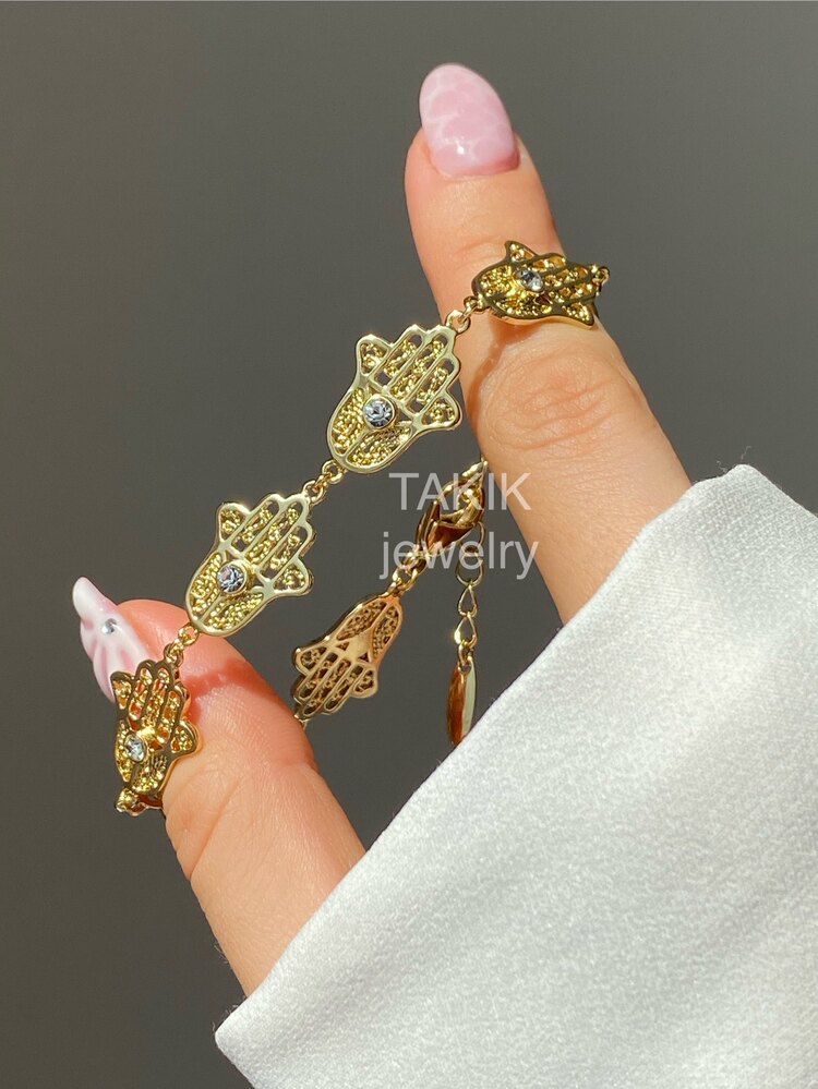 Fatma Ana Eli Bileklik | 14k Xuping