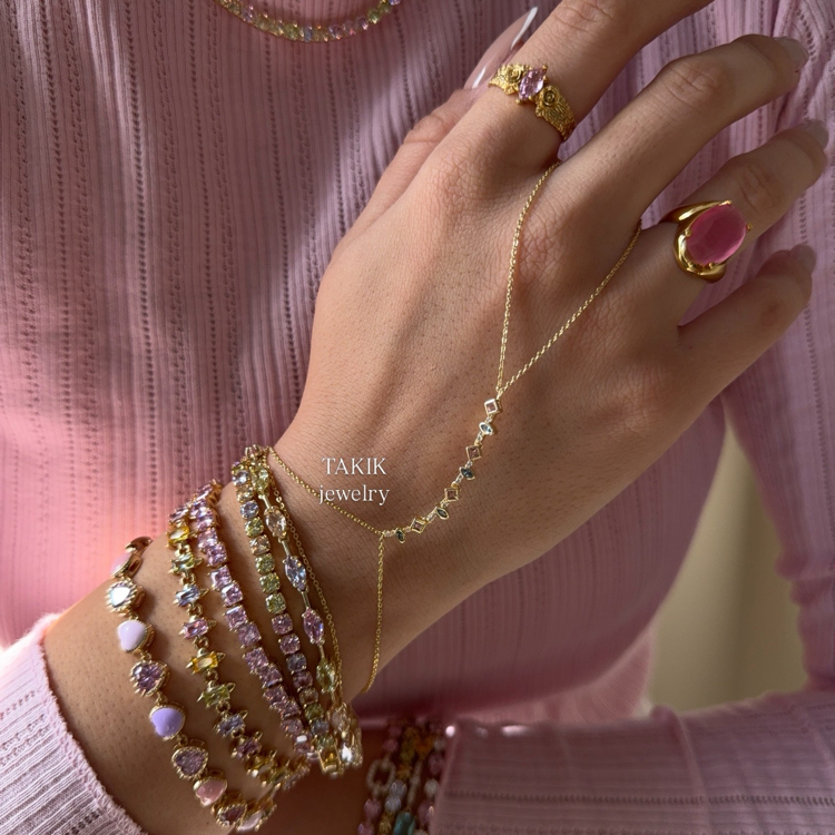 Rainbow Suyolu Bileklik | 14k vip 