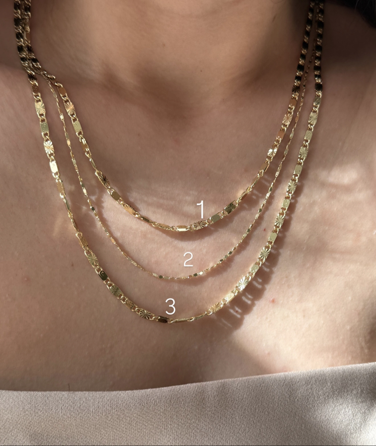 Desenli Kolye | 14k vip