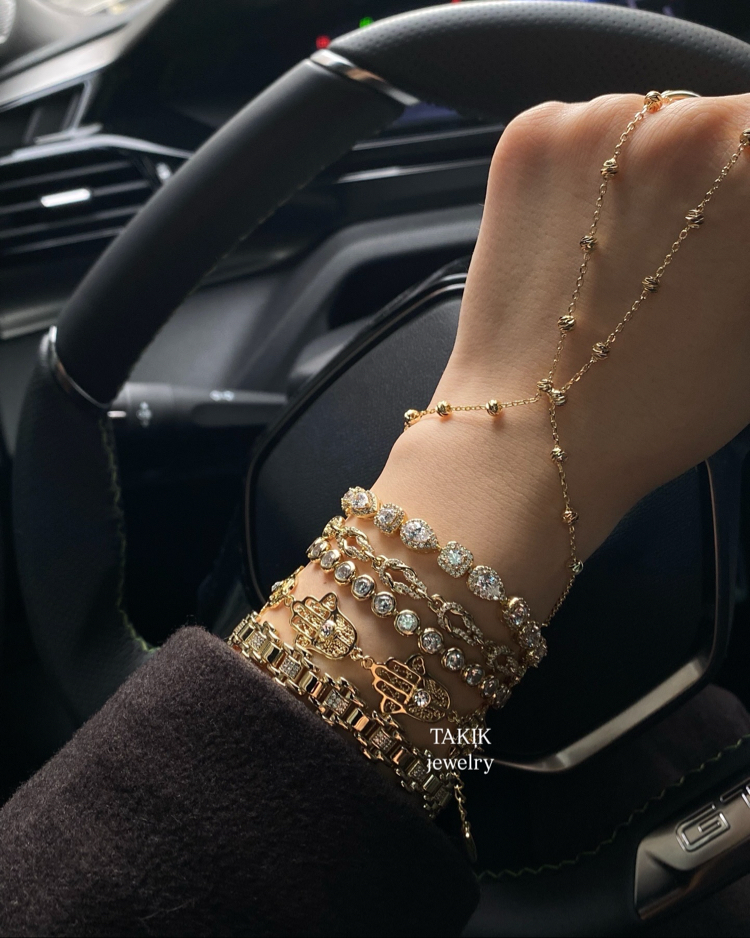 Fatma Ana Eli Bileklik | 14k Xuping