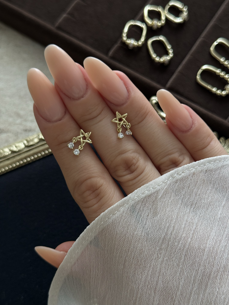 Mini Sallantı Taş Yıldız Küpe | xuping
