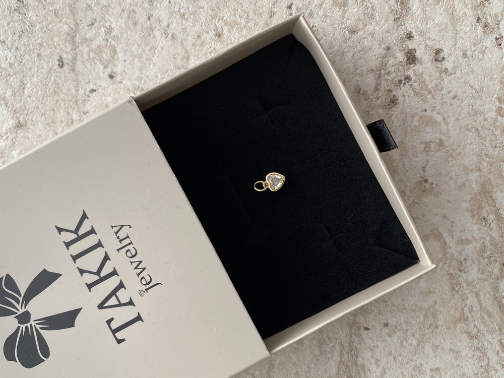 Minimal Kalp Kolye Ucu | 14k xuping