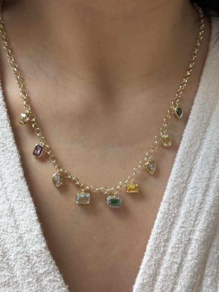 Multicolor Kolye | 14k vip