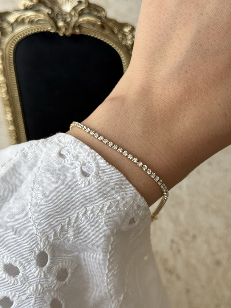 2mm suyolu Bileklik | 14k xuping