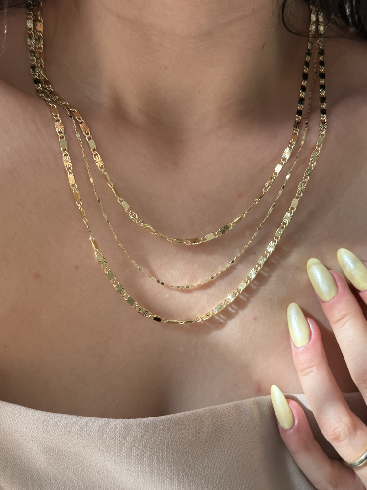 Desenli Kolye | 14k vip
