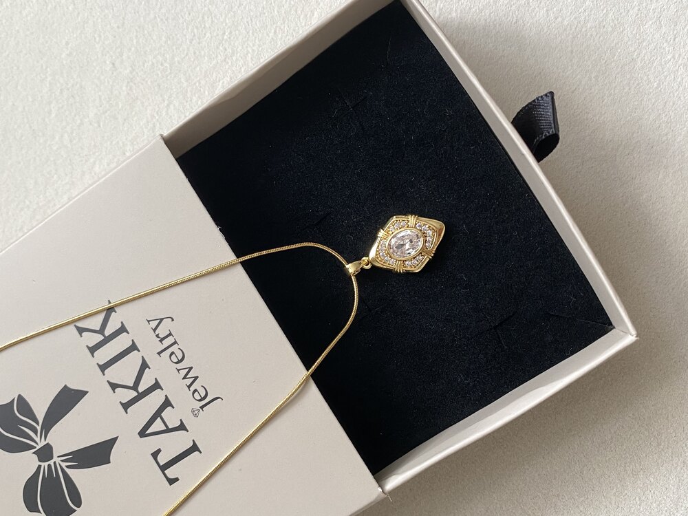 Diamond Vintage Kolye | Çelik