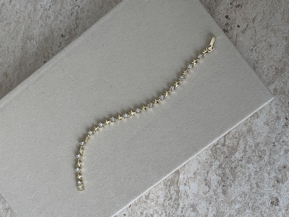 Mini stars bileklik | 14k