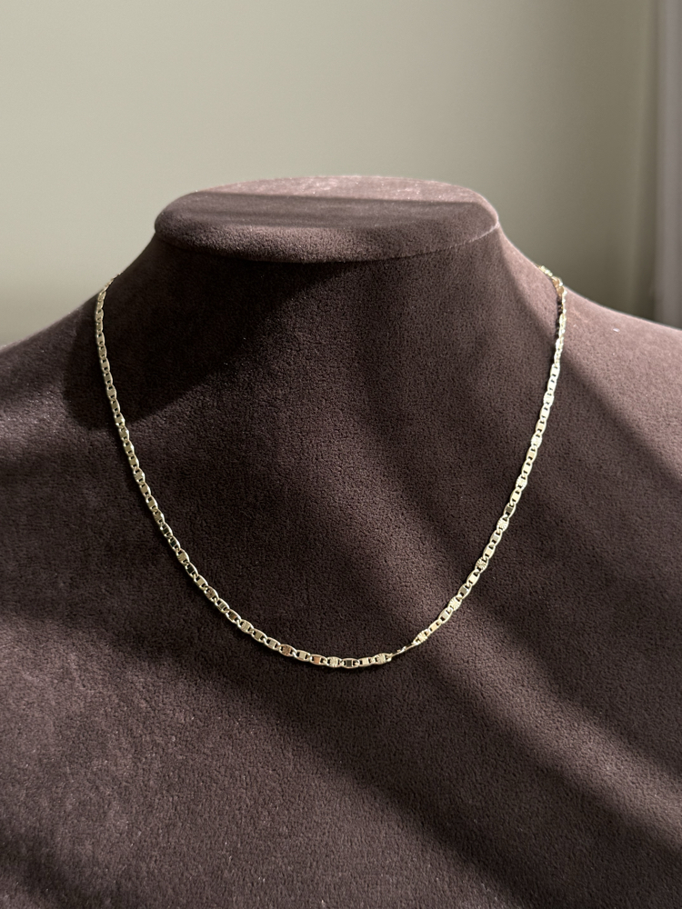 Yansımalı Ezme Kolye | 14k vip