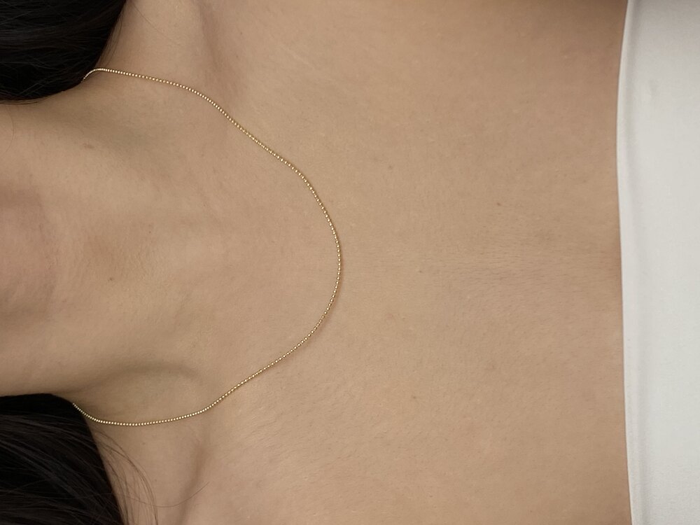 Mini boncuk detay kolye | 14K Xuping