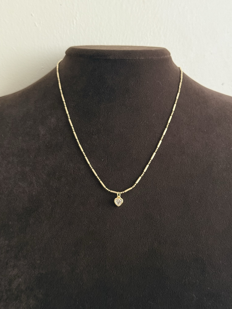 Minimal Kalp Kolye Ucu | 14k xuping
