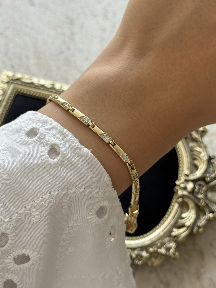 İnce Detay Bileklik | 14k vip