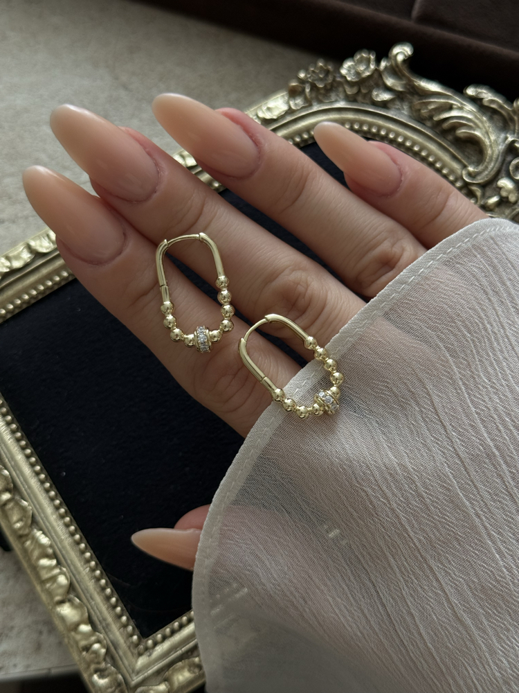 2,5 cm topçuklu boru küpe | xuping