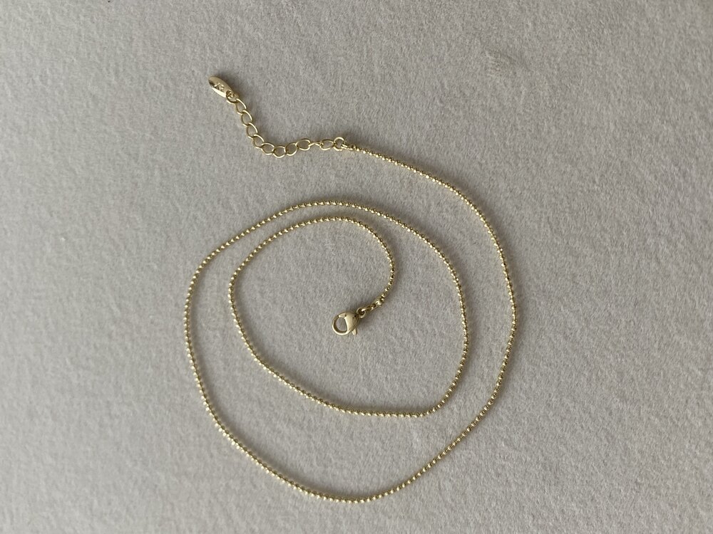 Mini boncuk detay kolye | 14K Xuping