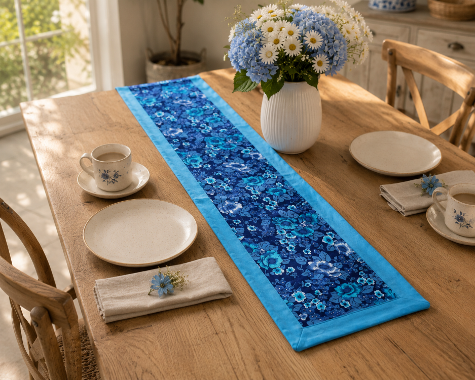 Blue Garden 21x147 cm Runner