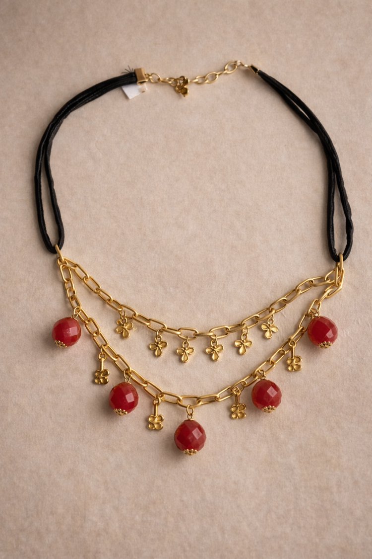 Ruby Charm Necklace