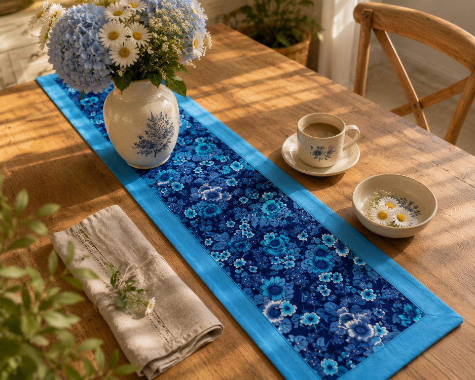 Blue Garden 21x147 cm Runner