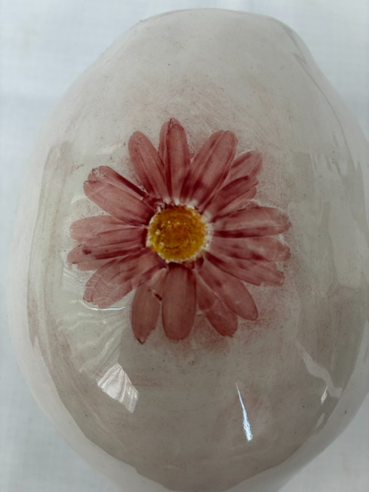 Blush Daisy – El Yapımı Seramik Vazo