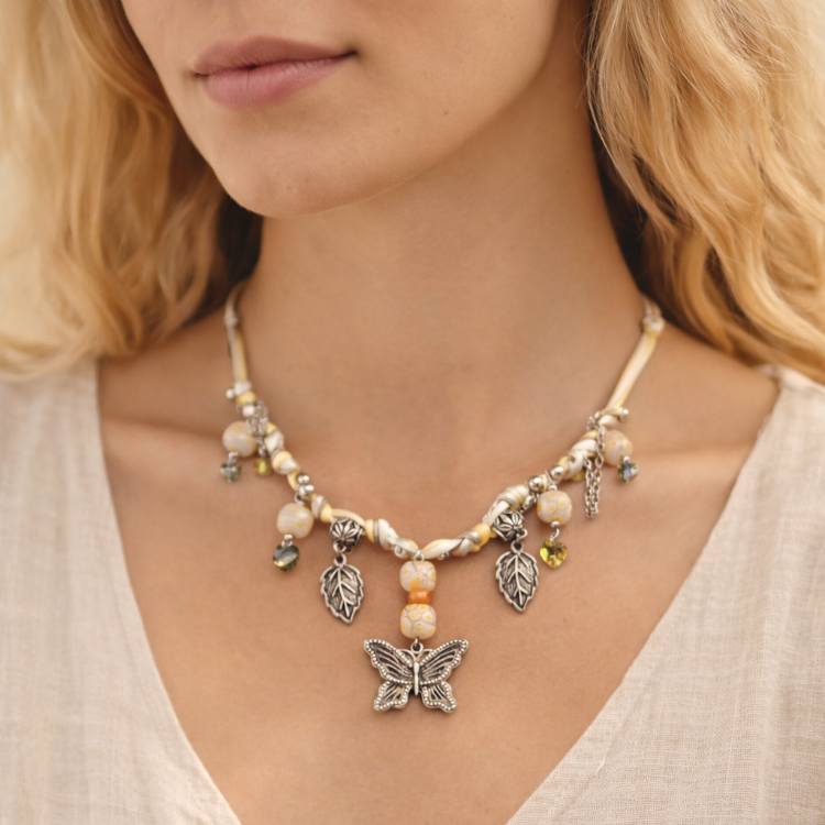 Butterfly Charm Kolye