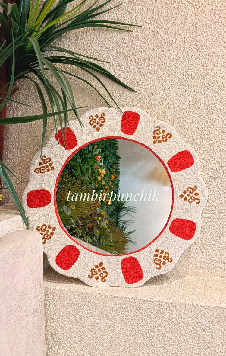 Osmanlı çay tabağı ayna 