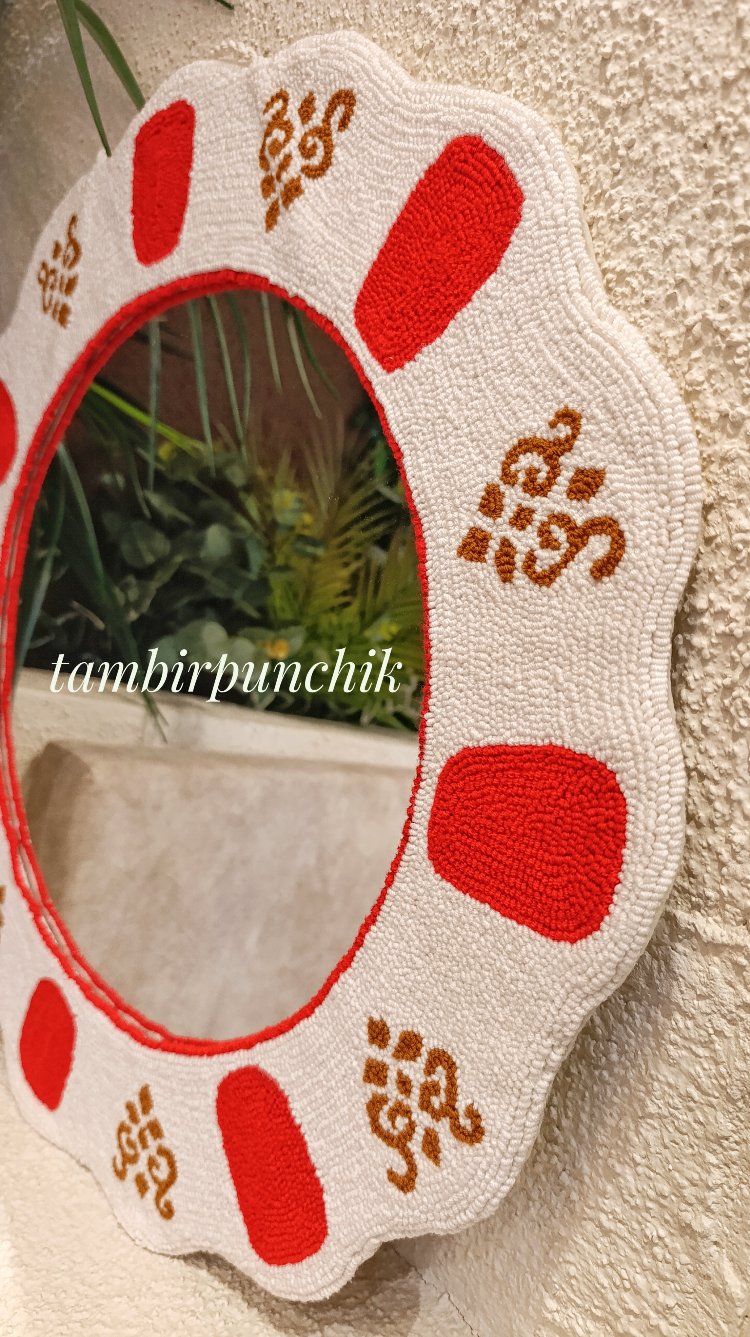 Osmanlı çay tabağı ayna 
