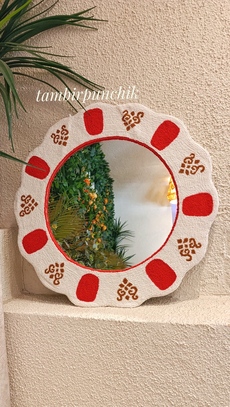 Osmanlı çay tabağı ayna 