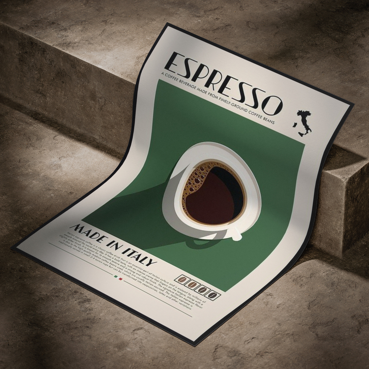 Espresso Kahve Posteri