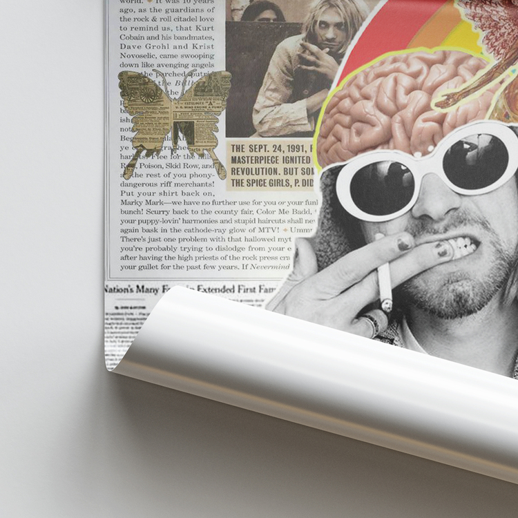 Kurt Cobain Nevermind Posteri