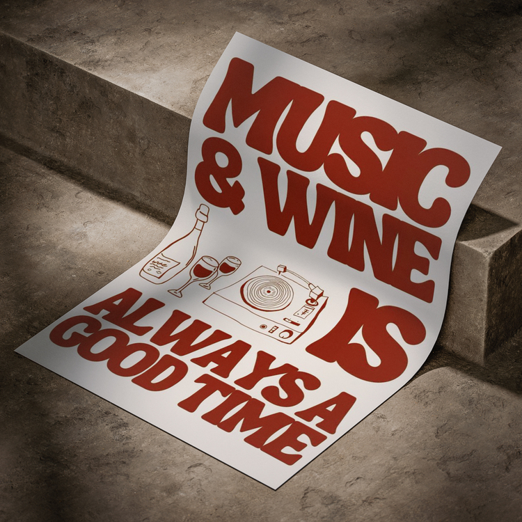 Music&Wine Poster