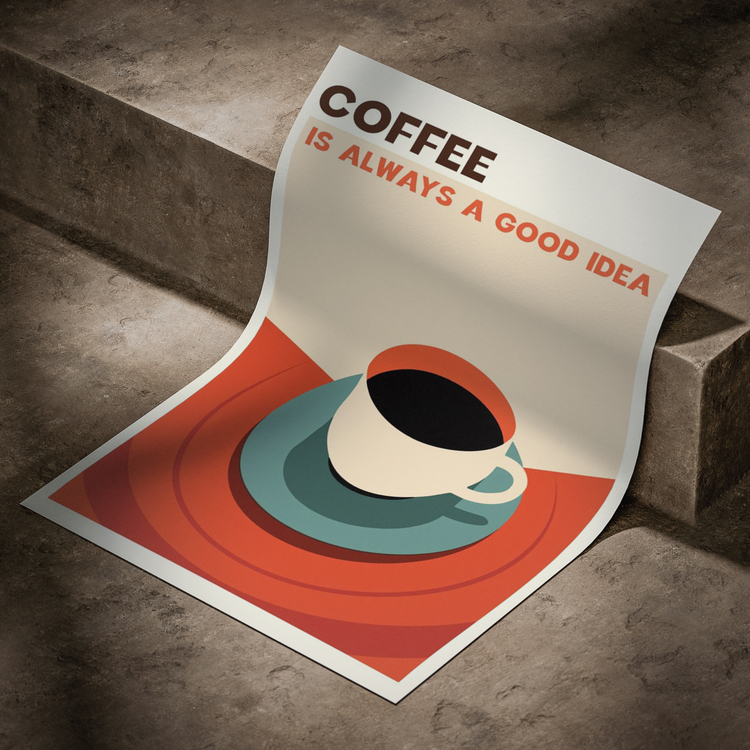 Coffee is Always a Good Idea Poster