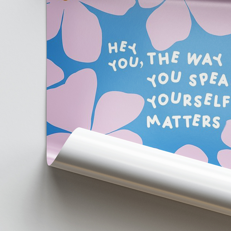 İllüstrasyon Hey You Posteri