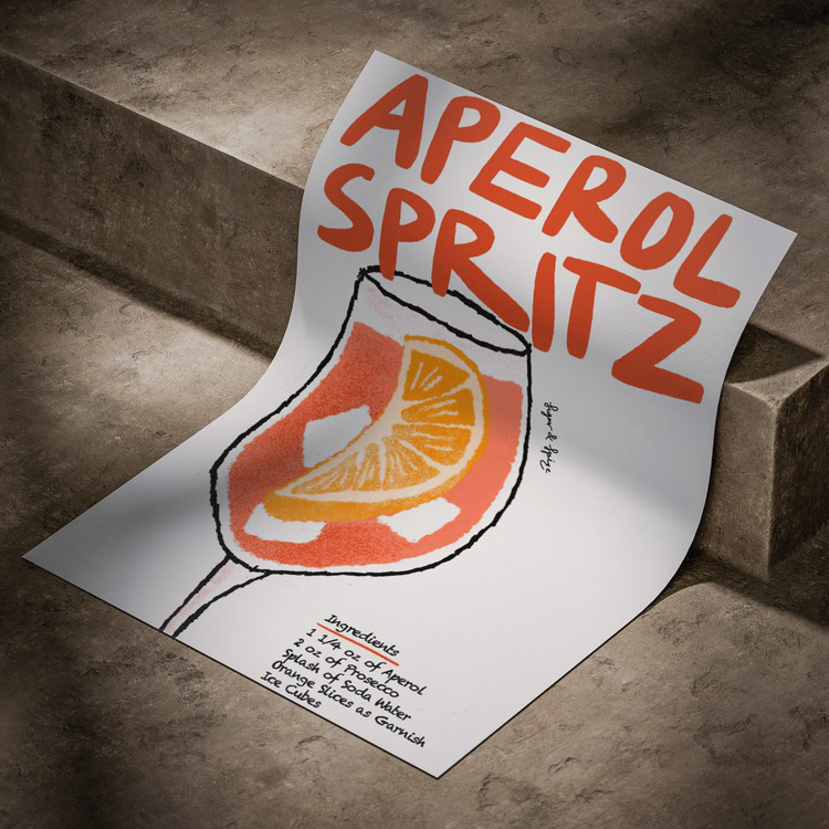 Aperol Spritz Tarifi Posteri