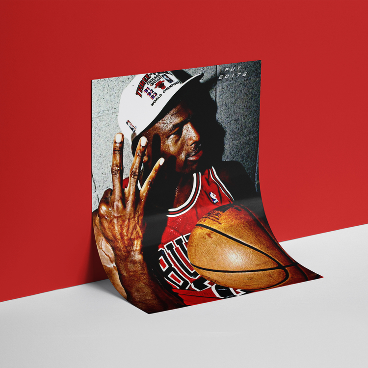 Michael Jordan Triple Double Posteri