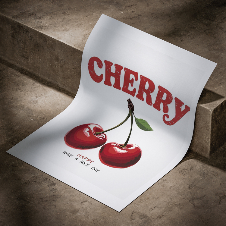 Cherry Vintage Poster
