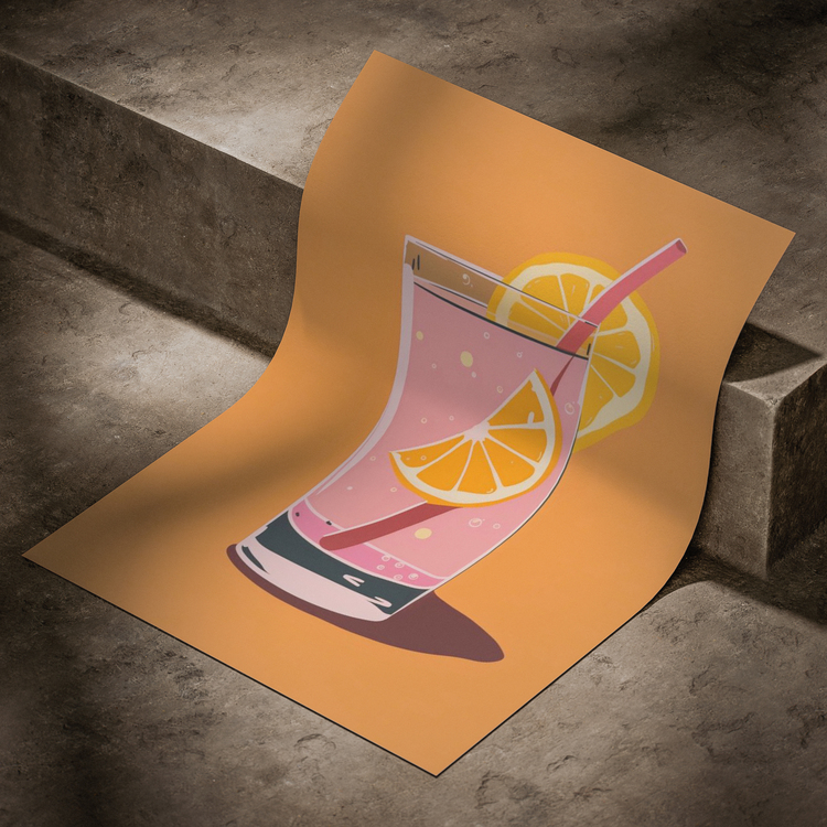 Limonlu Kokteyl Poster
