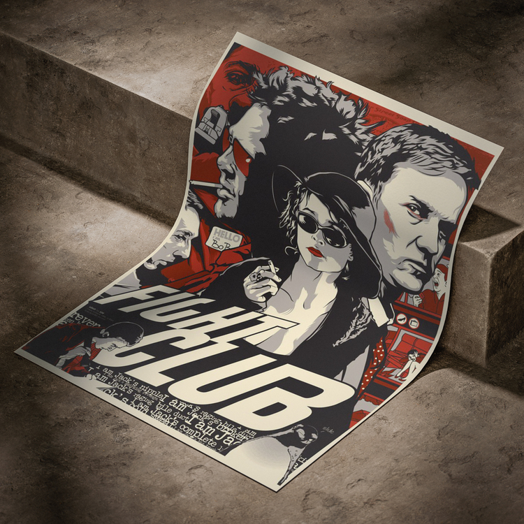 Fight Club Film Afiş Tasarımı Poster
