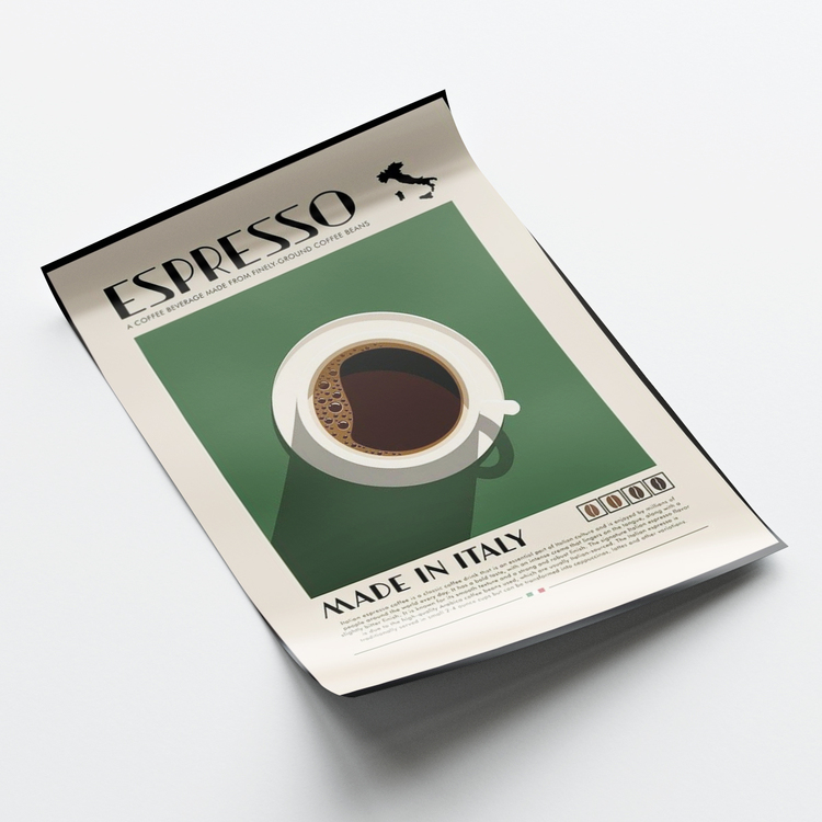 Espresso Kahve Posteri