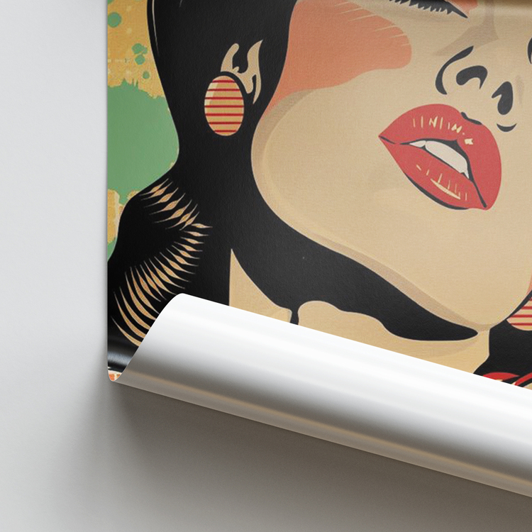 Pop Art Kadın Resmi Posteri