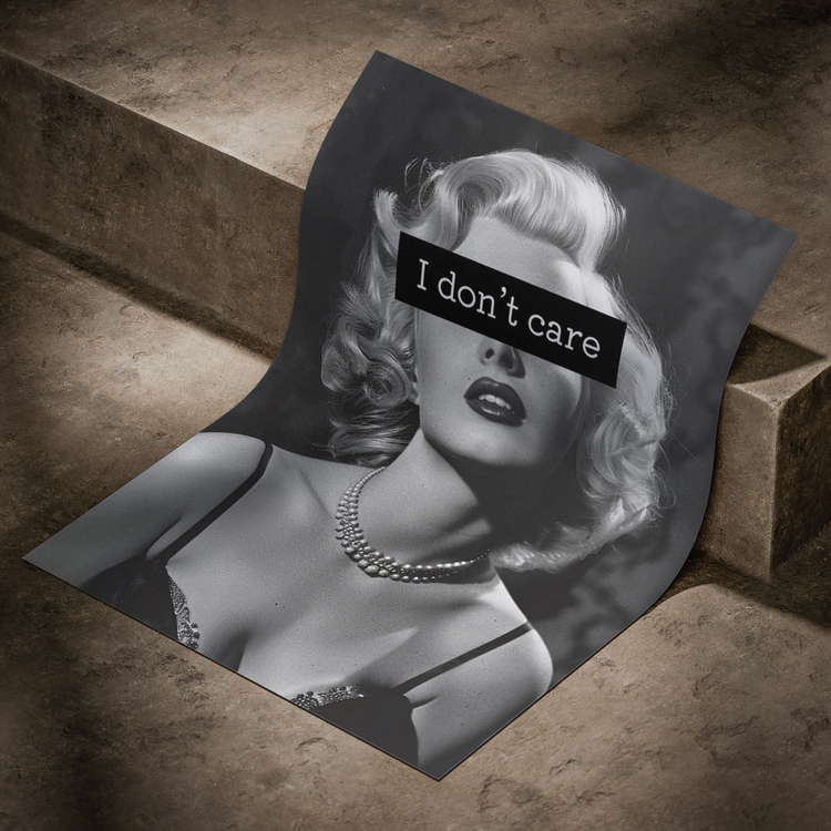 Marilyn Monroe Don't Care Poster
